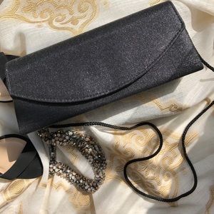Classic Black Sparkle Evening Bag